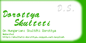 dorottya skulteti business card