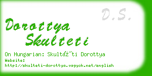 dorottya skulteti business card